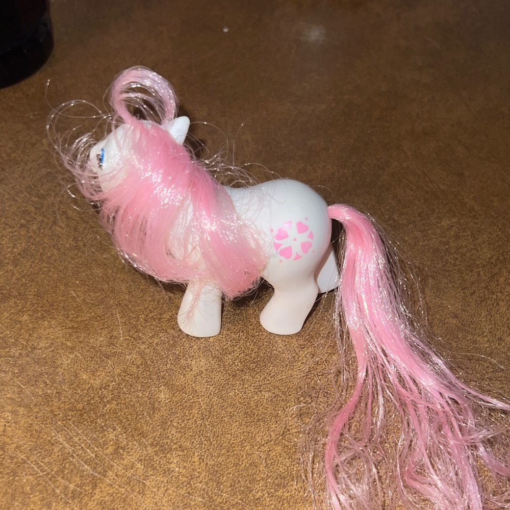 White and Pink Toy Pony